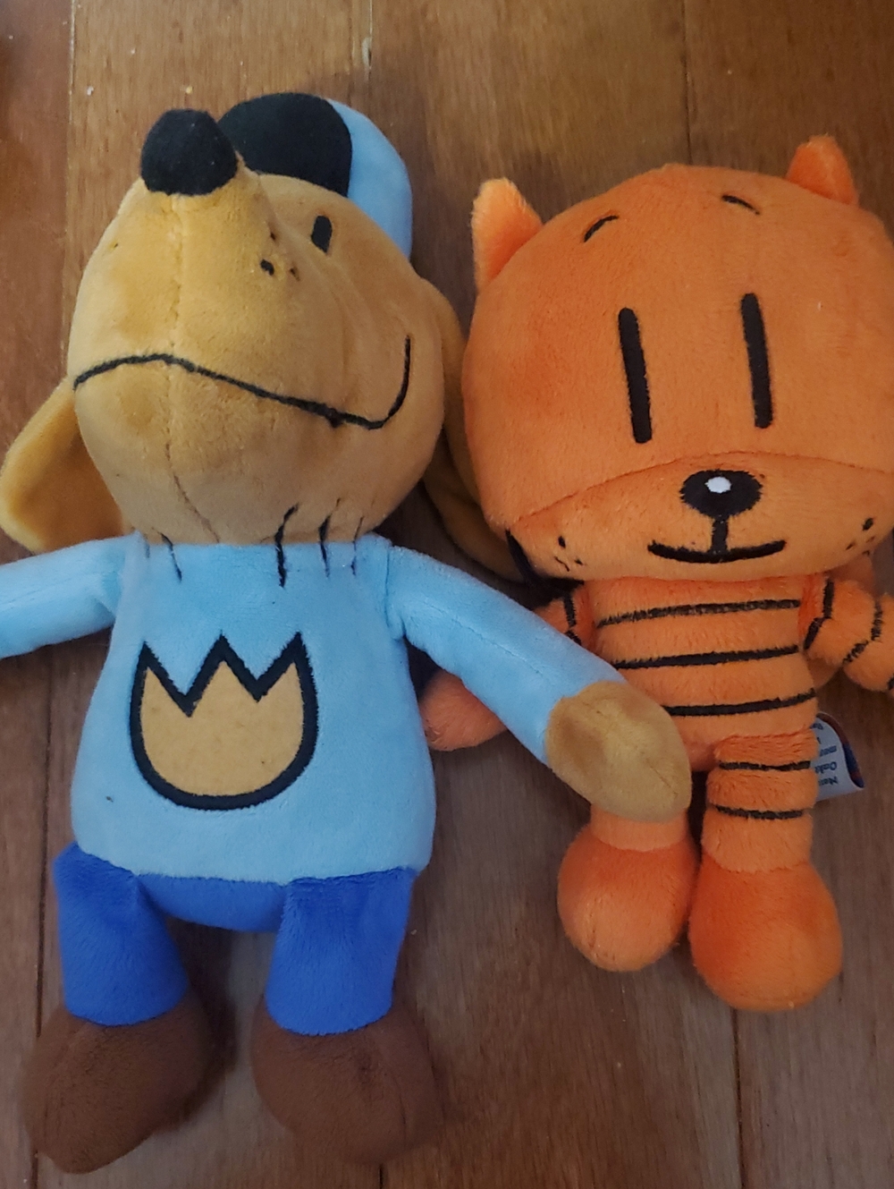 Dog Man and Lil' Petey stuffed toys. VGUC.